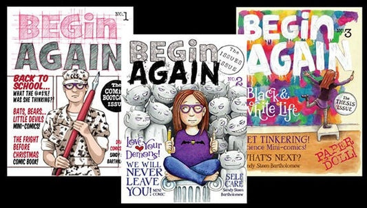 PDF - BEGIN AGAIN - downloadable Comic Magazine (set of 4 issues)