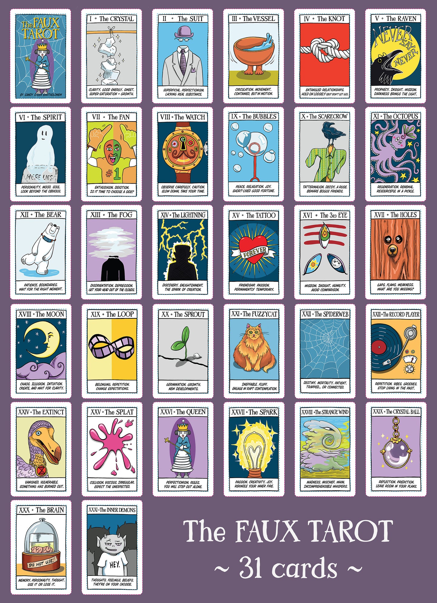 The Faux Tarot deck of cards